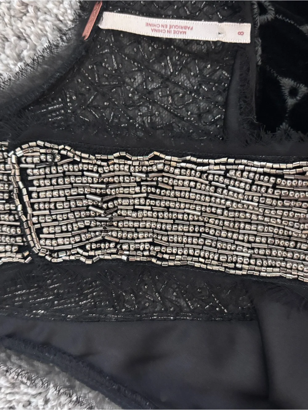 Free people Black Sleeveless Shift Dress with Fringed Straps